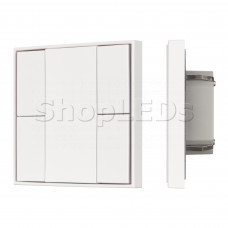 INTELLIGENT ARLIGHT Кнопочная панель KNX-301-22-4-SH-IN White (BUS, Frame) (IARL, IP20 Пластик, 3 года)
