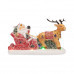 Керамическая фигурка «Дед Мороз в санях» 30.5х12.2х17.2 см