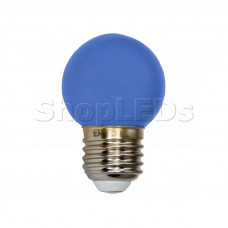 Лампа шар e27 3 LED ∅45мм - синяя